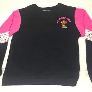 Scooby-Doo Women's XL Long Sleeve Crew Neck Shirt Embroidered Cartoon Network